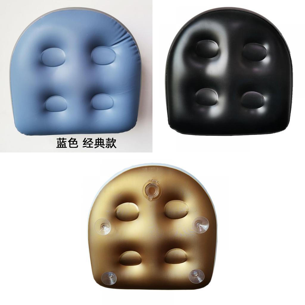 Premium Pvc Adult Spa Inflatable Seat Cushion With Backrest And Suction Cup