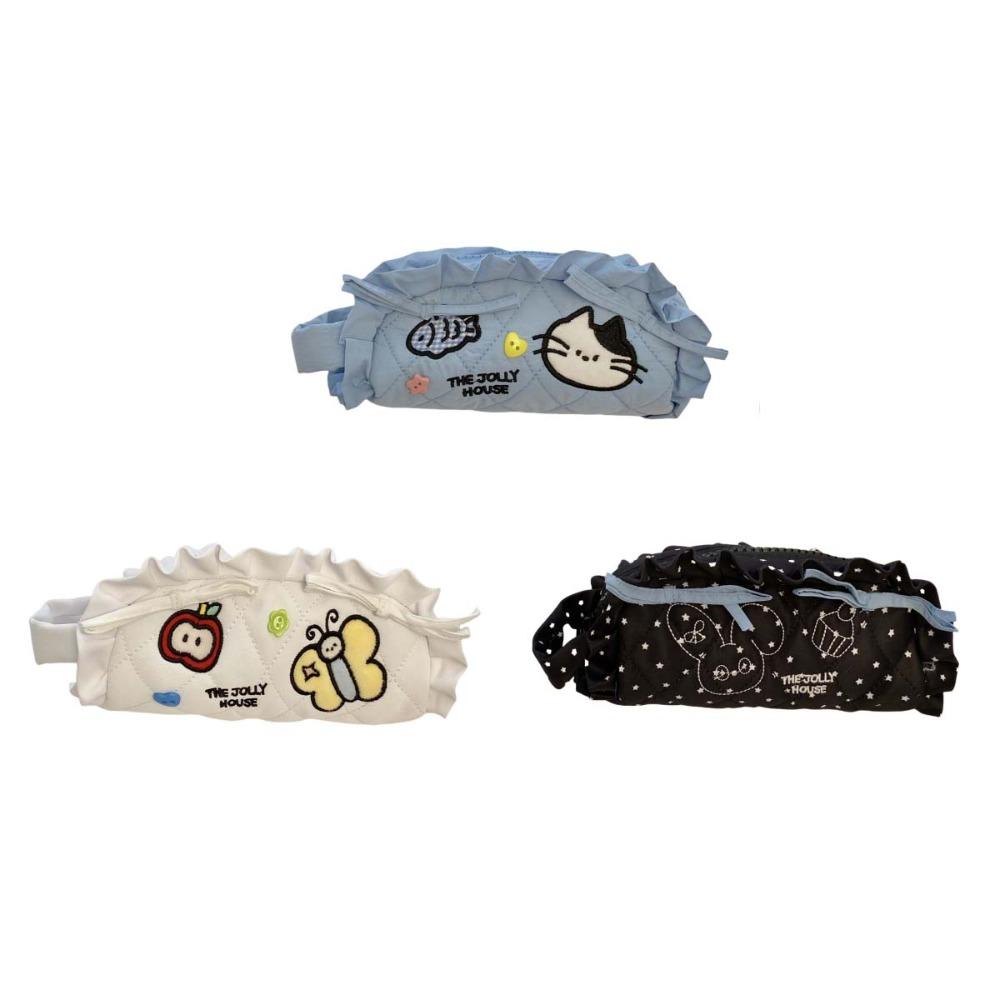 Cat Bee Rabbit Cartoon Pencil Case Large Capacity Stationery Storage Bag Makeup Bag  Student