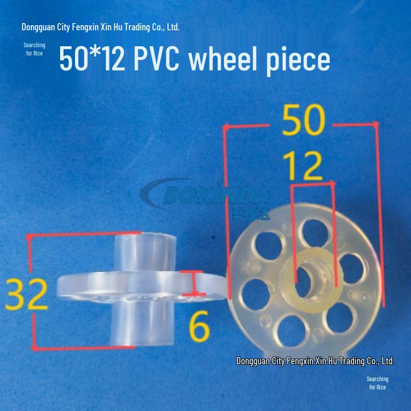 50 OD PVC Soft Rubber Press-Fit Wheels: Acid & Alkali Resistant, Glass Washer & Circuit Board Equipment Rollers