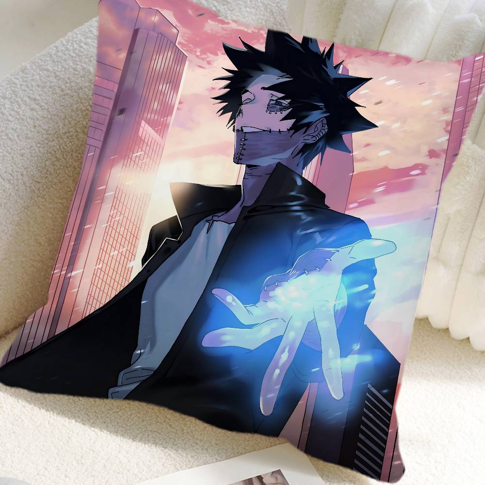 Anime My Hero Academia Dabi Pillow Case Square Pillow Bedroom Sofa Leisure Comfort Cushion Car Home Decoration