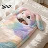 Indoor Outdoor Sleeping Bag Plush Rabbit Envelope Bag Lop-eared Bunny Slumber for Kids Portable Nap Mat Kids Animal Sack Home Travel Childhood