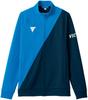 VICTAS Unisex Table Tennis Training Jacket 3XL 542101 V-JJ227 Blue/Navy