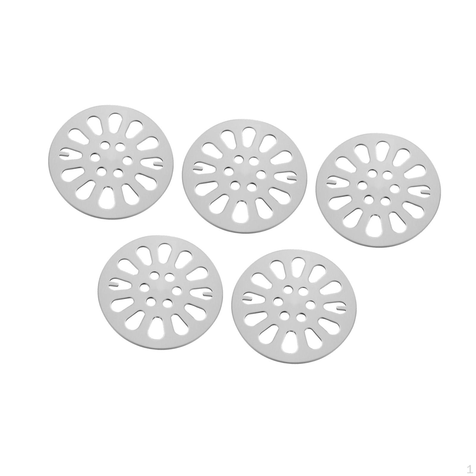 

5 шт. Крышка сливного отверстия для пола, слив для душа, улавливатель волос, сменный круглый without bowl