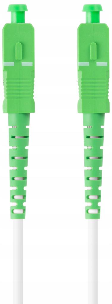 Patchcord światłowodowy Lanberg SM SC/APC-SC/APC SIMPLEX 3.0mm LSZH G657A2 10m biały