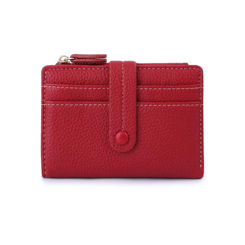 2025 Women's Compact Leather Bifold Wallet: RFID-Blocking, Zippered, Exquisite PU Coin Purse