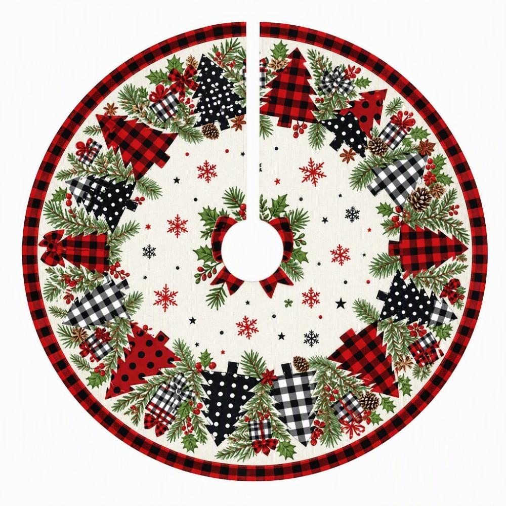 Snowman Christmas Tree Skirt Santa Claus Christmas Decorations Xmas Tree Foot Cover Christmas