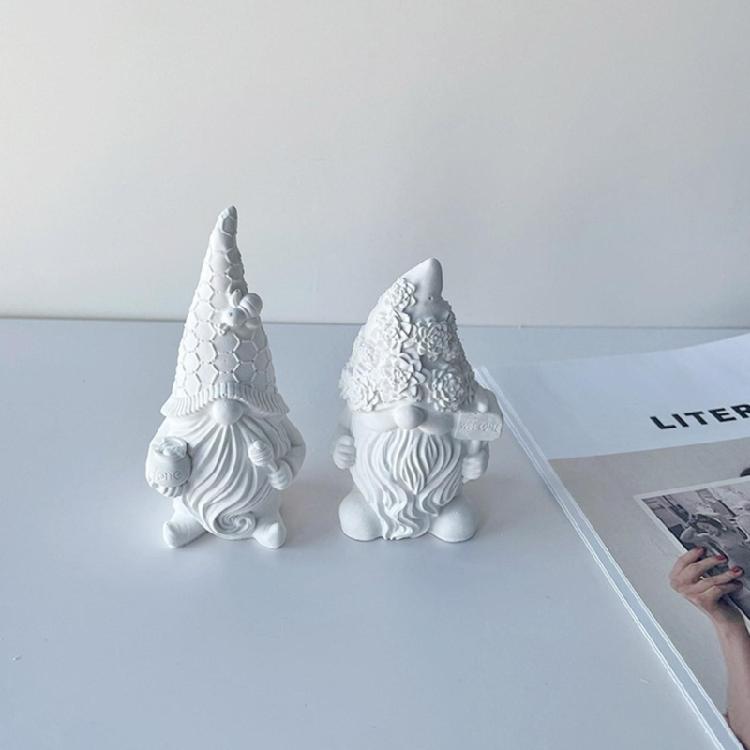 Epoxy Dwarf Plaster Mold for Soap Gnome Resin Molds Christmas Home Decoration