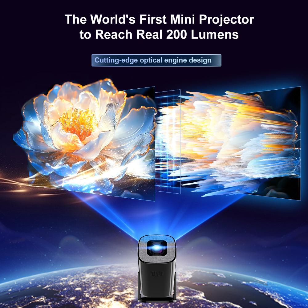 U1 Game Console 8K Android Portable Smart HD Projector with WiFi for Outdoor and Home Use