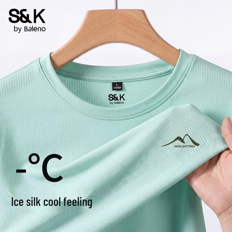 Baleno Men s S&K Series Mesh Breathable Loose Fit T-Shirt 5XL