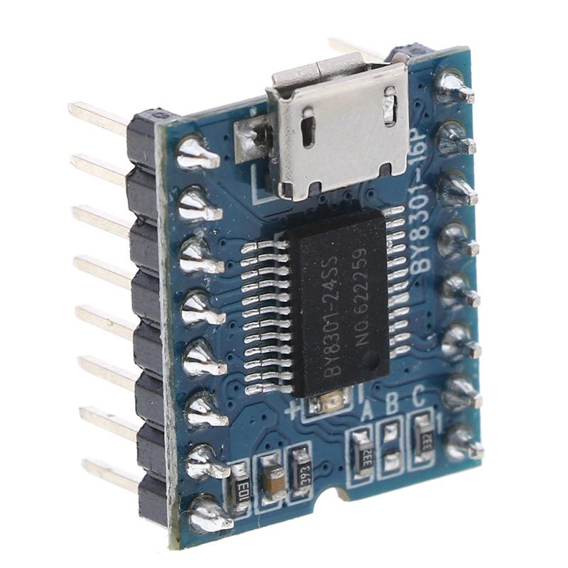 By8301-16P Ssop2 Mp3 Aduio Serial Voice Spi Flash Module 3W Amplifier Micro Usb