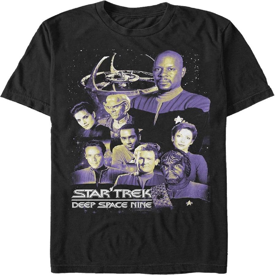 Fifth Sun Men s Star Trek_ Deep Space Nine Crew Member Collage T-Shirt S