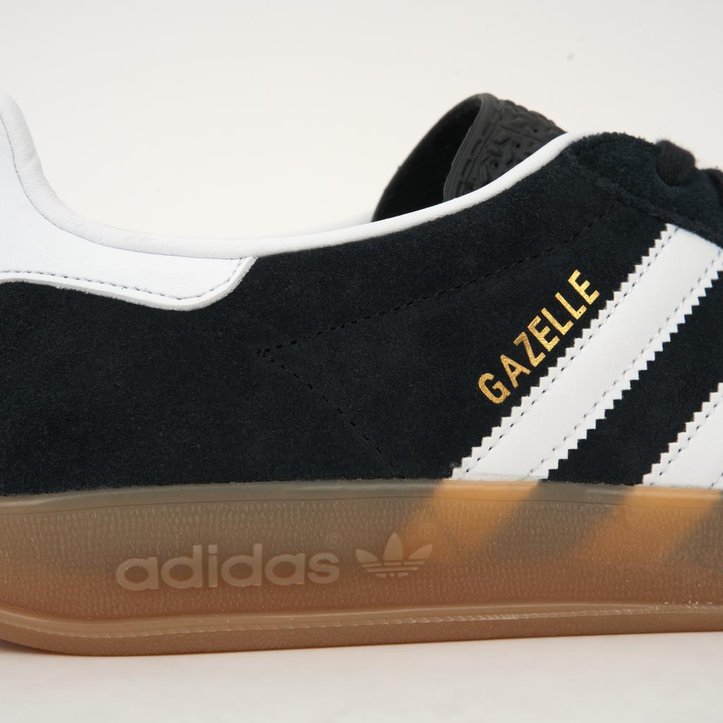 adidas Gazelle Indoor Black White Gum Unisex Sneakers Core-Black Cloud-White JI2060