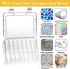 Small Bead Organizers Plastic Storage Boxes Mini Clear Bead Storage Transparent Boxes with Hinged Lid and Rectangle Clear Craft