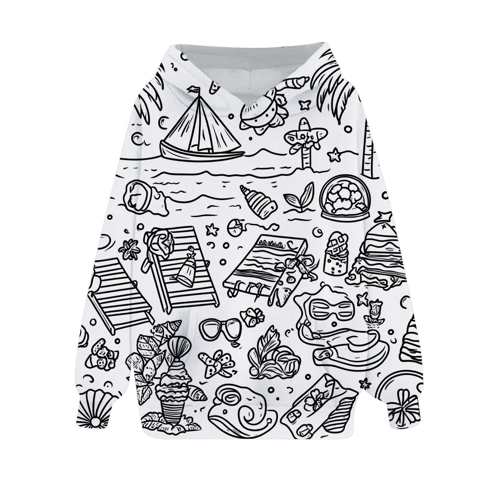 

Толстовки своими руками свободные рождественские принты спортивная рубашка с капюшоном модная спортивная рубашка 90 чёрный