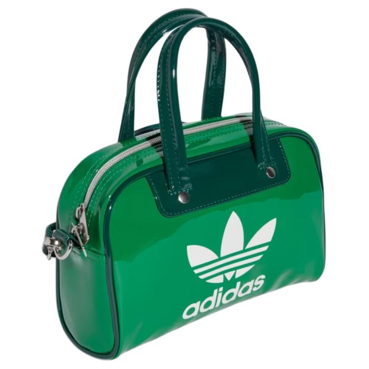 New Adidas Polyurethane And Polyester Blend Jelly Bag Bowling Bag Handbag Mini Unisex Green JJ4278