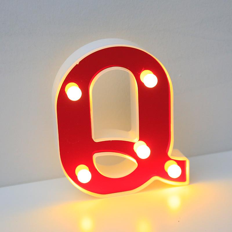 Red LED Letter Light for Parties and Proposals