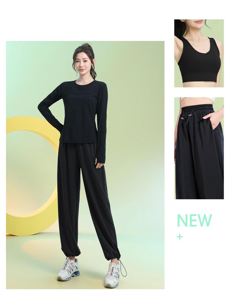 Women's Quick-Dry Slimming Sports Suit: Long Sleeve, Loose Fit for Running & Fitness