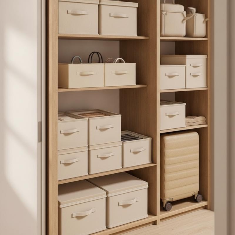 1Pc Bag Partition Storage Box Organizing Bag Wardrobe Storage For Students Bedrooms Dormitories Wardrobe Storage