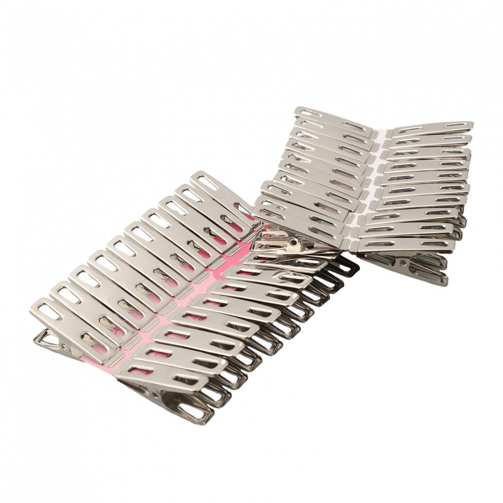 40*/Set Stainless Steel Clothes Peg Rust Unbreakable Windproof Pins