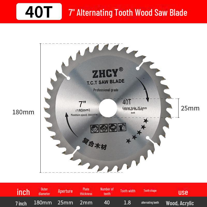 4-inch Circular Saw Blade for Woodworking & Metal Cutting, Multifunctional 7-inch Aluminum Alloy Blade