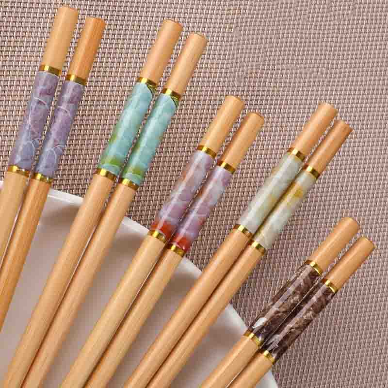 Chopsticks Do Not Go Mouldy At Home One Person One Chopstick At Home New High-end Anti Mildew and Anti-skid Bamboo Chopsticks