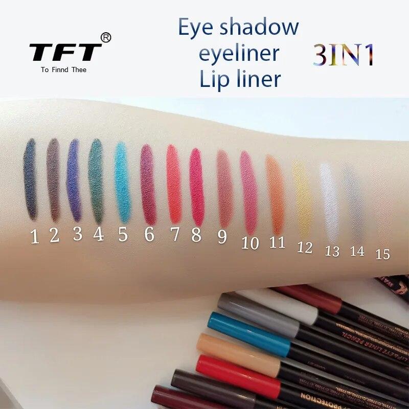 Long lasting Lipliner Pencil 15 Colors Make up Lip Cosmetic Matte Soft Lip Liner Stick As Eyeliner Pen For Women's Makeup Korean