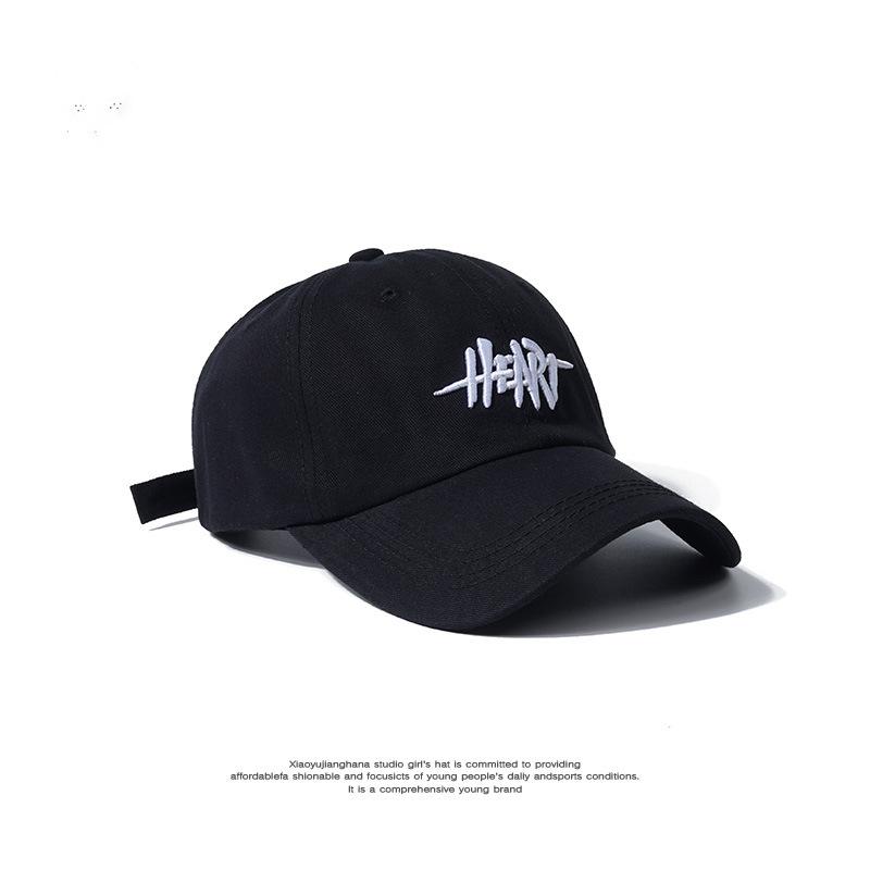 New Retro Three-dimensional Letter Embroidered Cap Women's Casual Soft Top Trendy Baseball Cap Men