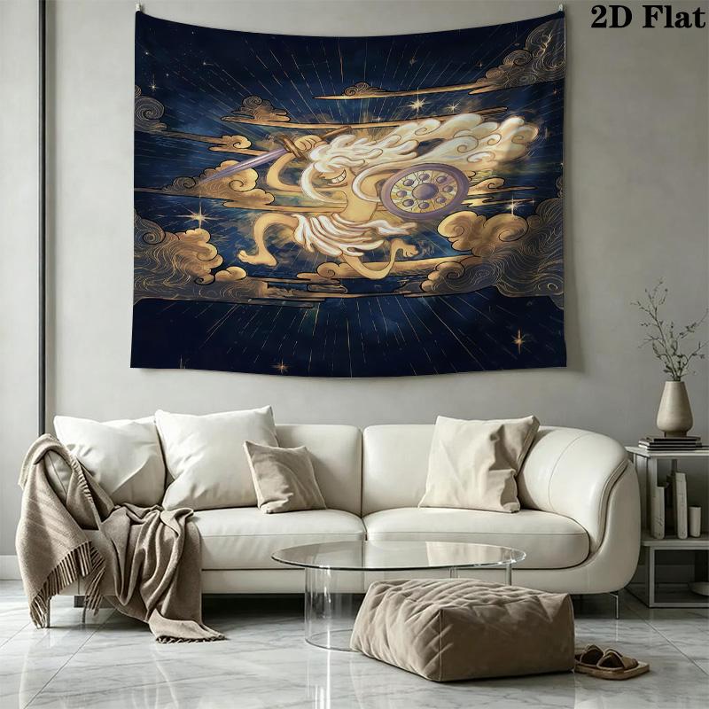 One Piece Monkey D Luffy Wall Tapestry Aesthetic Wall Hanging Printed Fabric Blanket Decorative Tapestries For Bedroom Living Room Home Decor