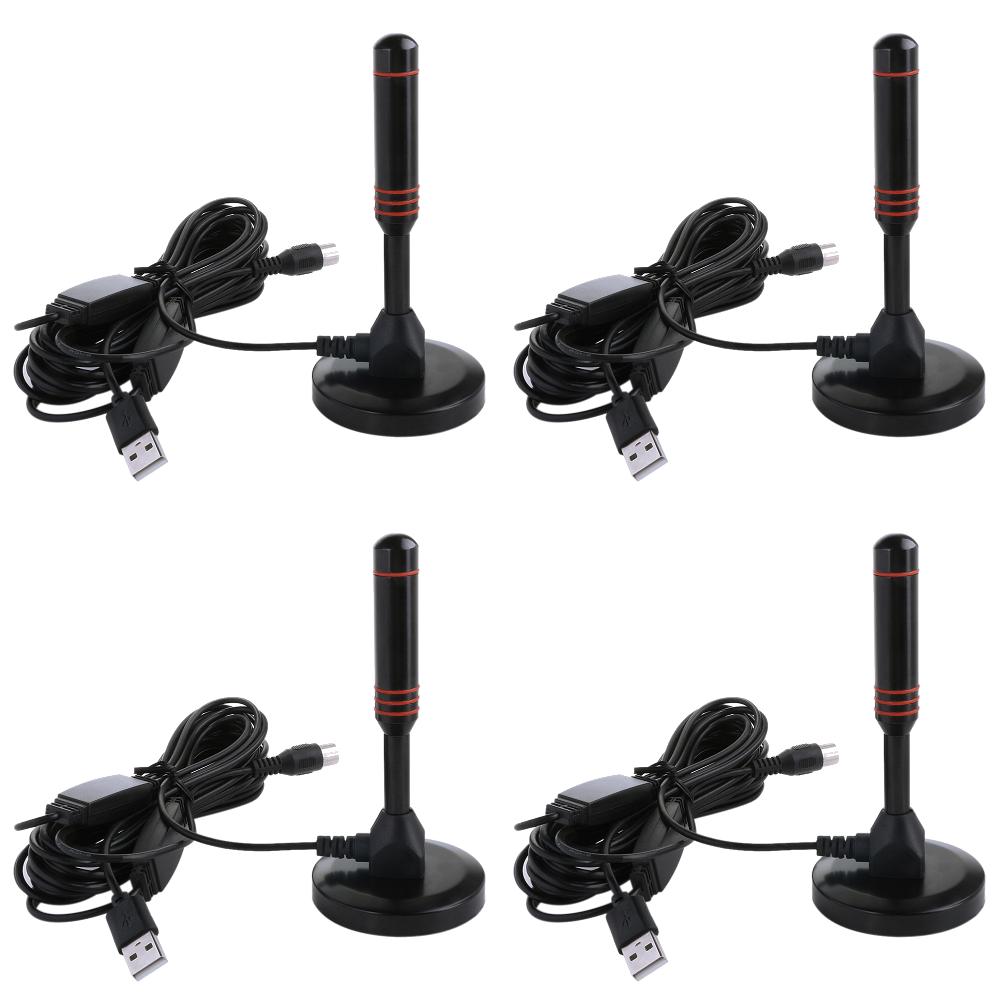 5-1pc TV Antenna 10m/5m/3m Coax Cable Digital TV Antenna DVB-T DVB-T2 DAB Indoor Outdoor Digital HD Freeview Aerial for Smart TV