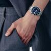 Seiko Orologio da uomo con movimento meccanico automatico/manuale, cinturino in acciaio, 42,5 mm, quadrante blu SRPK97K1