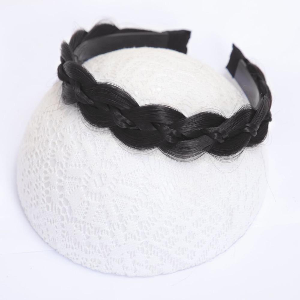 Non-slip Twisted Wig Headband Fashion Women Hair Hoop Hair Accessories Korean Head Wrap  Women Gift