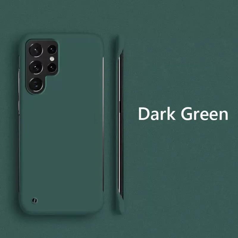 Bezrámový tenký matný pevný zadní kryt pro Samsung Galaxy S23 FE S24 Ultra S21 FE S22 Plus 5G ShockProof Fundas Coque