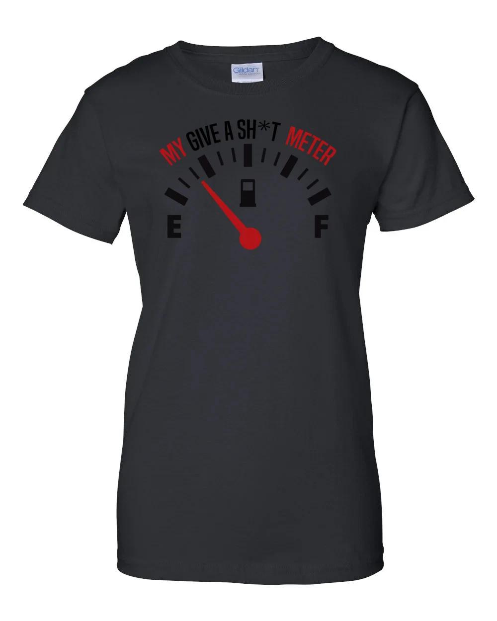 Ladies My give a sh*t meter - funny t-shirt Women s Tee S