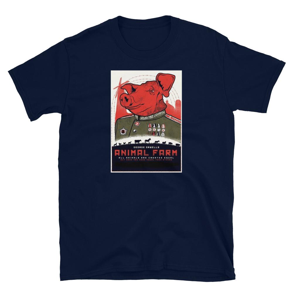 

Animal Farm, George Orwell, 1984, Some are More Equal T-Shirt Tops Tee 4XL