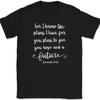For I Know The Plans For You T-Shirt Christian Pray Praise Worship Jesus God Tee