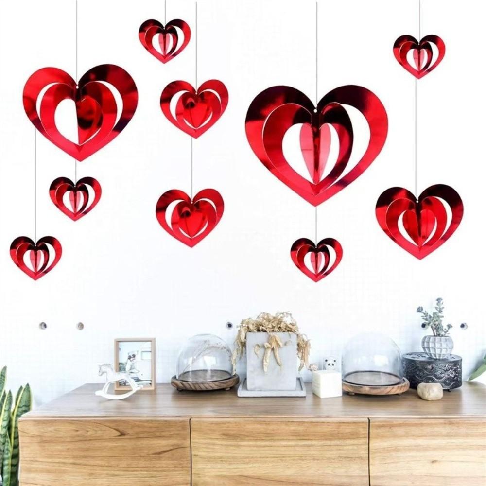 Romantic Valentine's Day Love Pulling Wedding Love Flower Hanging Curtain  Anniversary