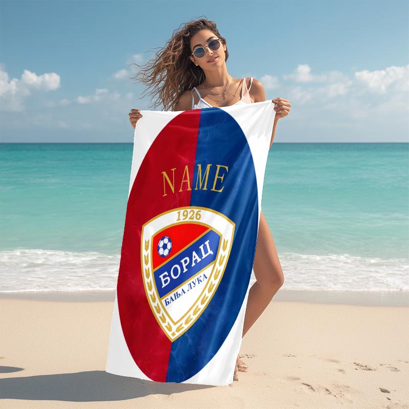 Personalized German Flag Crest Beach Towel Microfiber Beach Towel Thin Absorbent for Beach Swimming Yoga Bath Sports. 0910104
