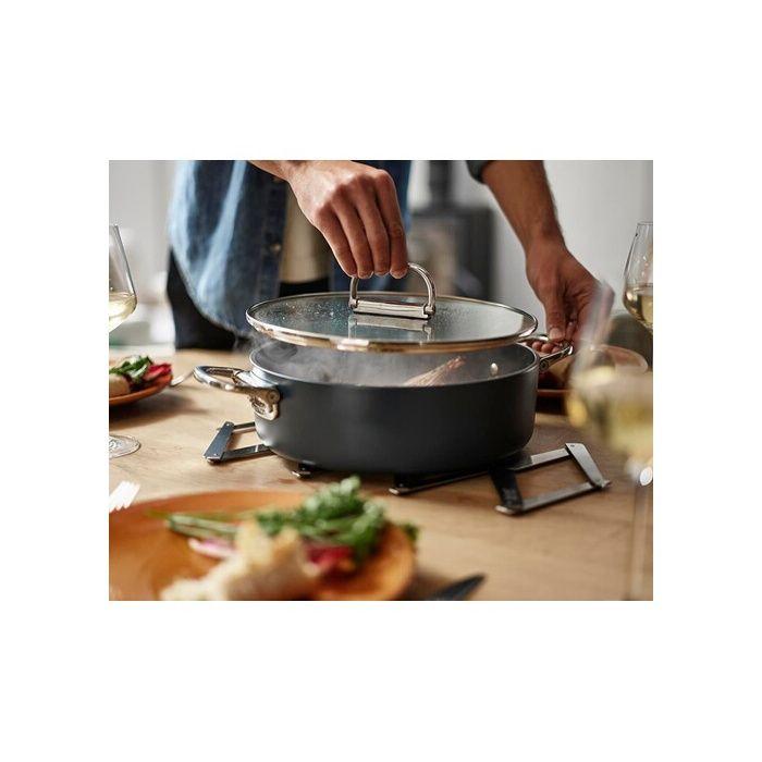 Accessoire de cuisine joseph joseph space dessous de plat extensible en acier inoxydable