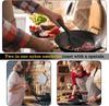 Dual-Function Nylon Steak Spatula and Clip Ideal for Frying Food Handling Egg Cooking Grilled Bread and Effortless Flipping