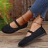 Women's Pointed Toe Flat Shoes Fashion New Knitted Slip-on Women's Casual Comfortable Breathable Ballet Flat Loafers