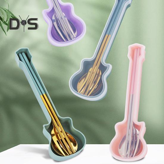 3 sztuk/zestaw zastawa stołowa zestaw sztućców piknikowych Food Grade mała wysoka wytrzymałość łyżka kempingowa widelec zestaw pałeczek