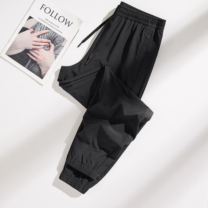 Unisex Plus Size Quick-Dry Elastic Joggers - Summer Outdoor Casual Sports Pants