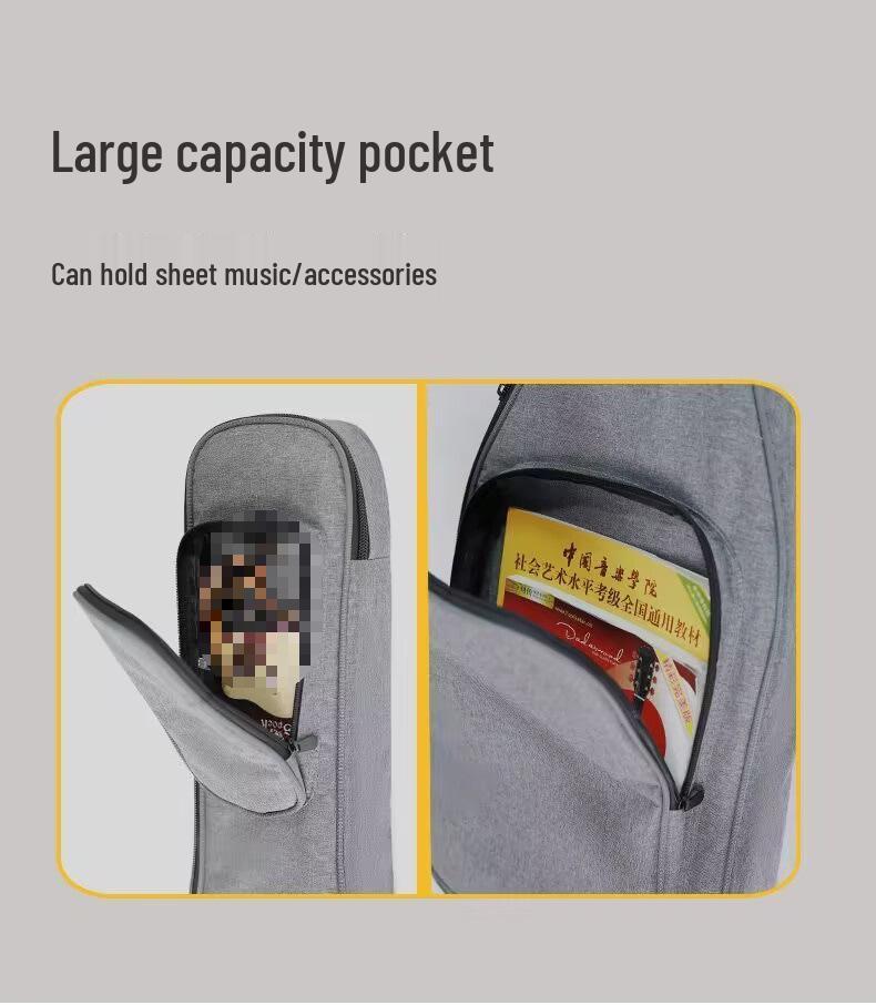 Rucksack für E-Gitarre, Bass & Akustikgitarre - Gepolstert, Kollisionsschutz, Print-Design