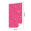Wallpaper School Supplies Pink and Powder Pink, Rose Background 50x1000