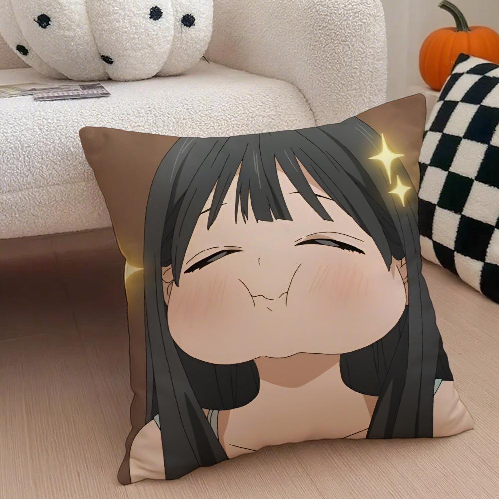 Anime Cartoon TTomorrows My GirlG Cushion Cover Throw Pillow Cover Hidden Button Durable Polyester Chair Cushion