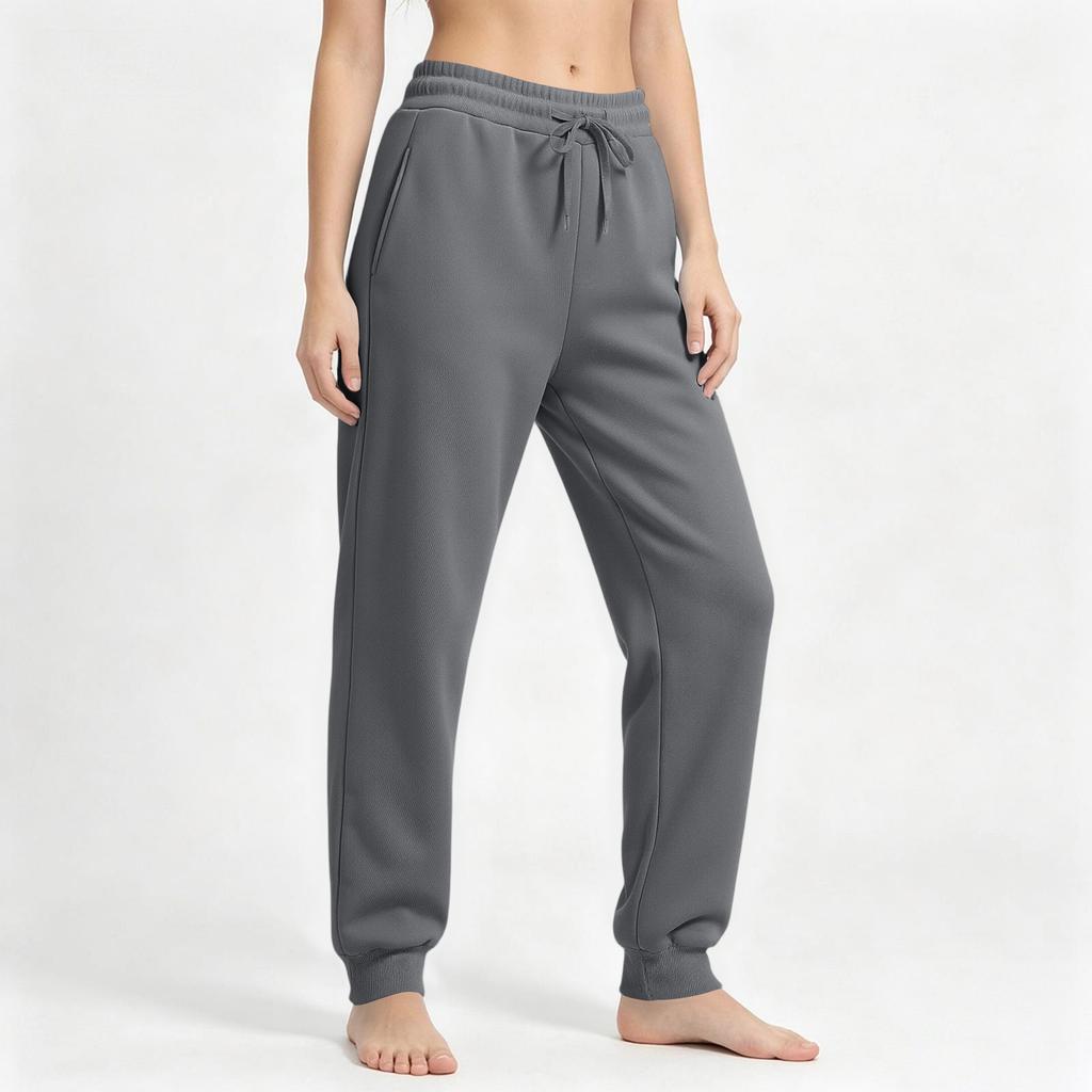 Women's Casual Color Drawstring Sweatpants with Pockets for Everyday Wear