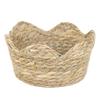 Natural Woven Straw Hanging Flower Pot Basket - Garden and Tea Room Storage Container
