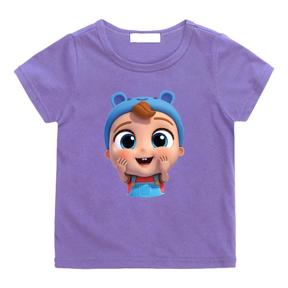 Koszulka Mały Aniołek Urocze Koszulki dla Dziewczynek Dziecięce Bawełniane Topy Piosenki z Rymowankami Bajkowy T-shirt Letnie Koszulki z Krótkim Rękawem