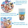 51pcs One Piece Tableware Set Includes Plates Cups Napkins Tablecloth