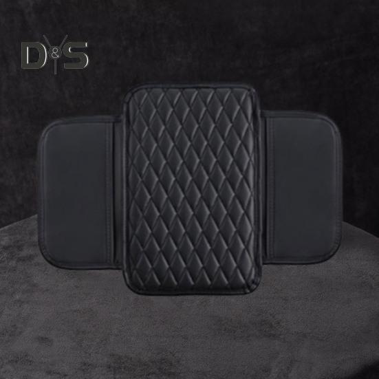 Auto-Armlehnenmatte, Leder-Armlehnenbezug, Kissen mit seitlichen Aufbewahrungstaschen, Auto-Mittelkonsolen-Abdeckung, Auto-Innenausstattung für Auto, LKW, Wohnmobil, SUV